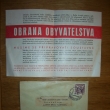 Obrana obyvatelstva s reklamou na �asopis, druh� strana.