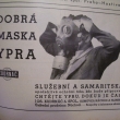 Reklama na masky Kudrn - Ypra (Obrana obyvatelstva)